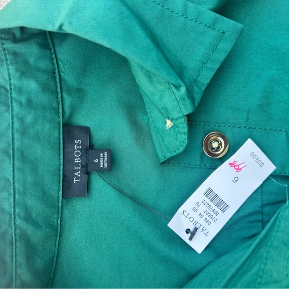 Talbots Green Shirt Dress - Picture 2 of 3